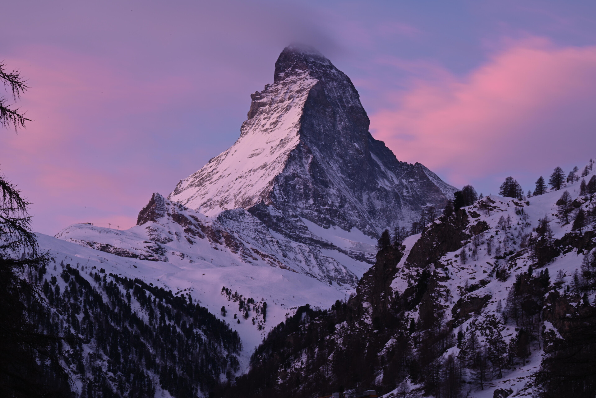 马特洪峰长焦特写